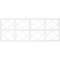 Ekena Millwork Set of Four Panels for 94 1/2"W x 36 1/4"H Kiowa Fretwork Wainscot Wall Paneling WPKP18X01X47KWA - alternate 3